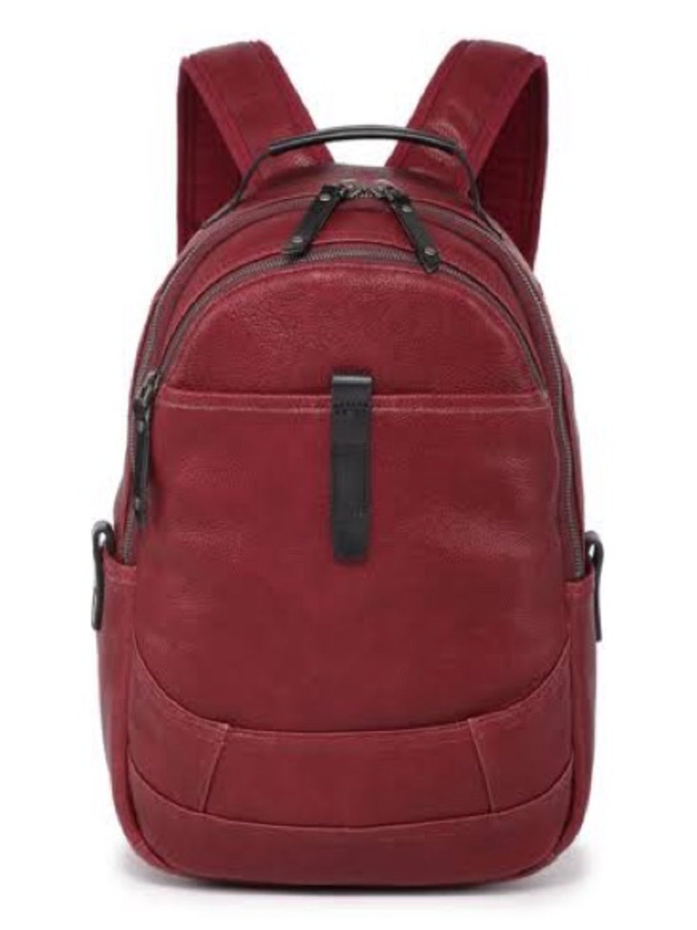 Old Trend Compact Red Leather Backpack medium